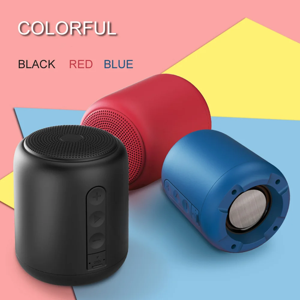 

Cylindrical Portable Outdoor Waterproof Wireless Bluetooth Speaker Small Steel Cannon Mini Home Computer Speaker Subwoofer