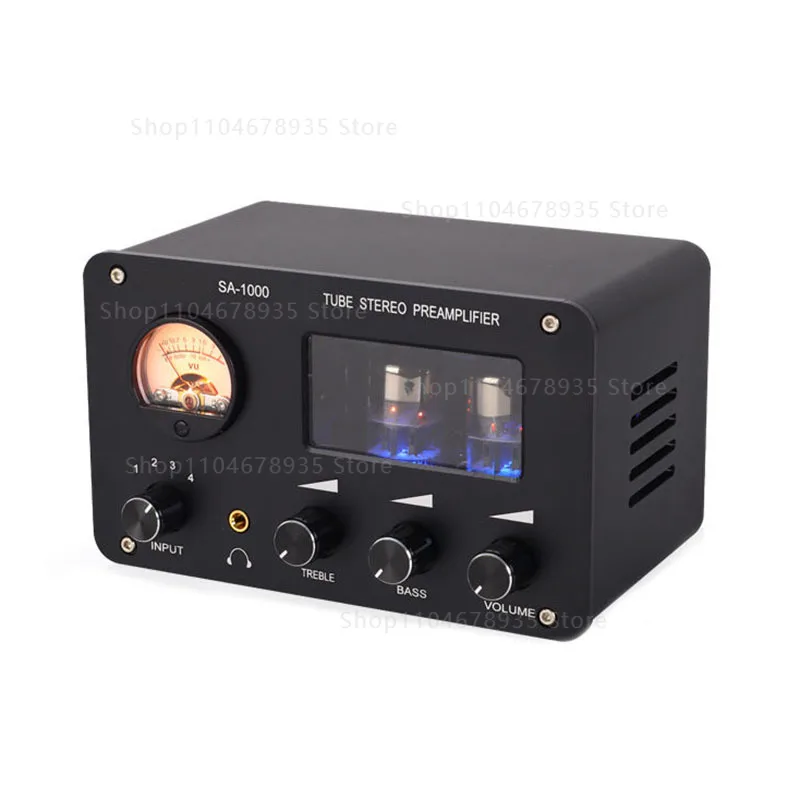 Фото SA-1000 Hi-Fi усилитель с несколькими входами, передняя панель Fever Tube, 4 входа и 2 выхода, линейная конверсия, безпотерьный переключатель, аудиораспределитель. №2