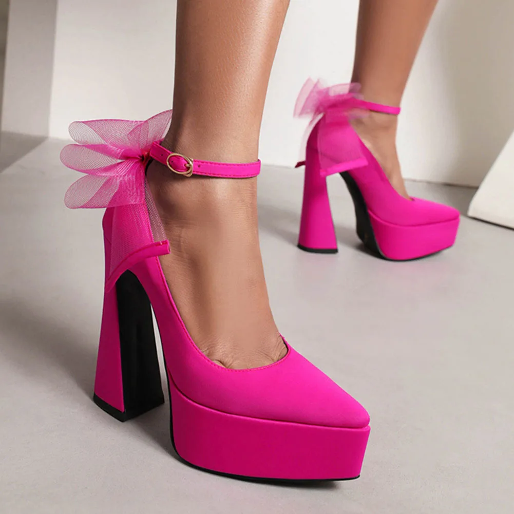 

KarinLuna Dropship 2022 Platform High Heeled Women Pumps Wedding Elegant Office Lady Woman Shoes Pumps Big Size 43