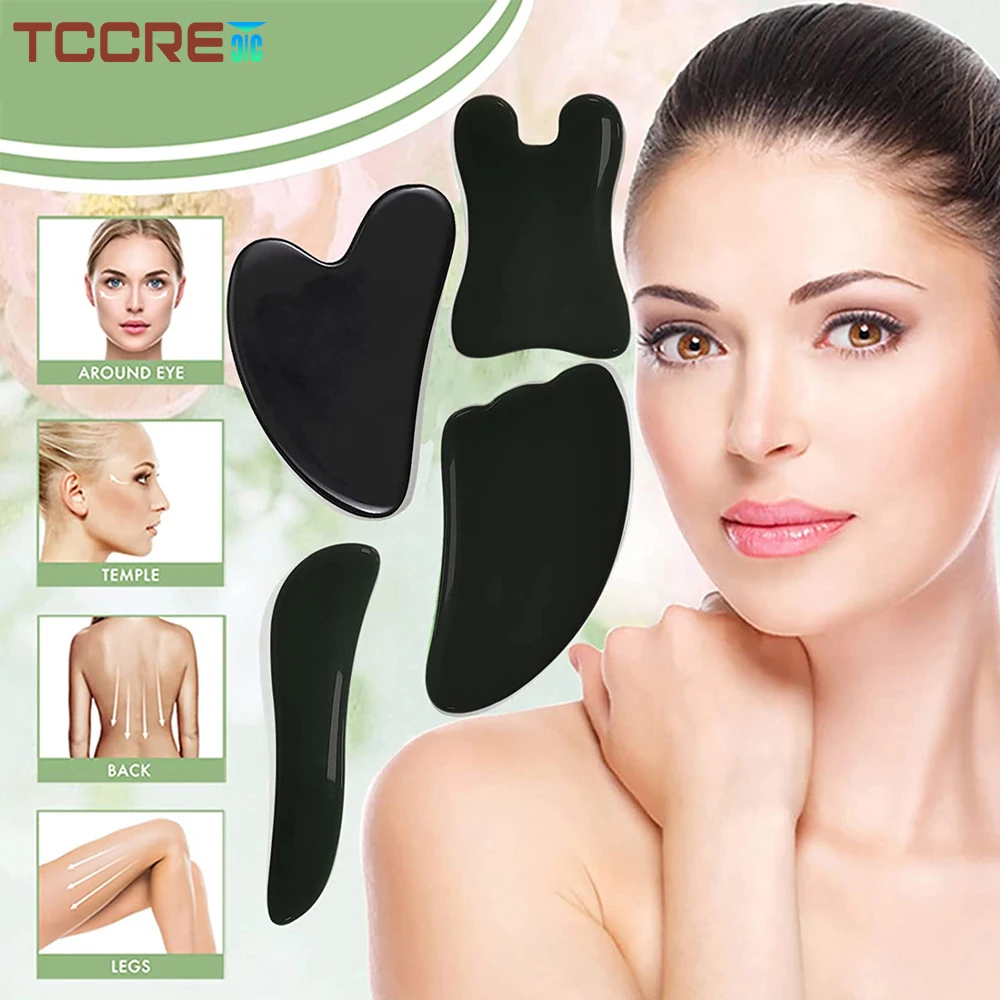 Jade Stone Multi-Shape Gua Sha Massager Facial Scraping Board Face Remove Toxins Prevents Wrinkles, Boost Radiance of Complexion
Jade Stone Multi-Shape Gua Sha Massager Facial Scraping Board Face Remove Toxins Prevents Wrinkles, Boost Radiance of Complexion