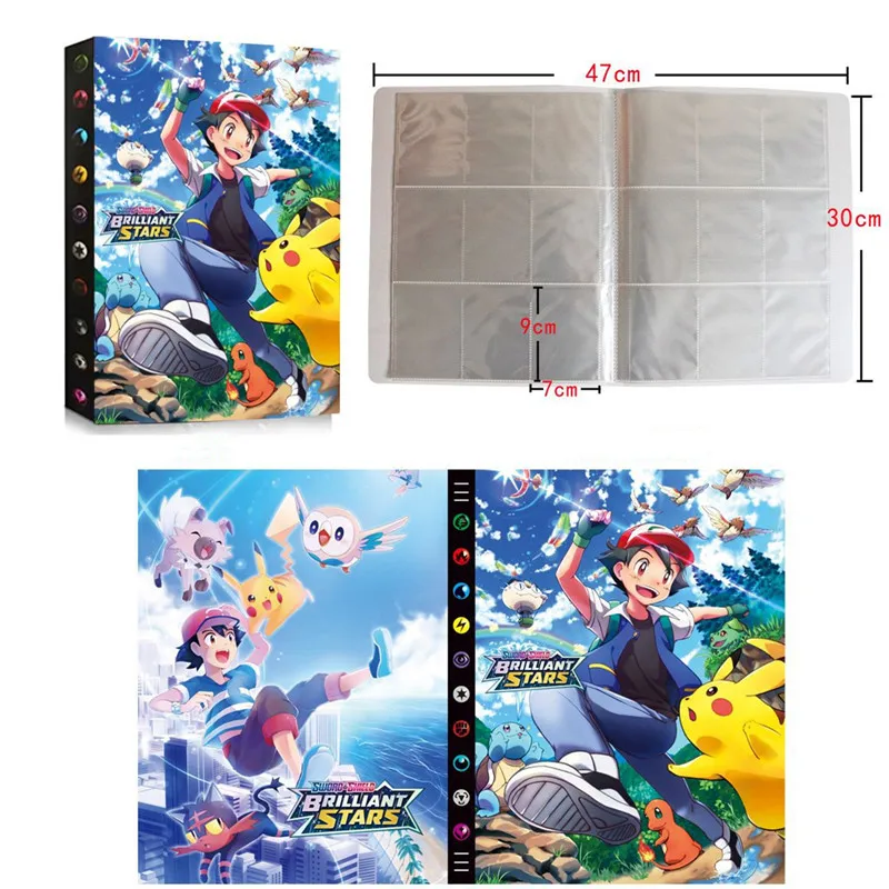 

9 Pocket 432 Card Pokemon Album Book Game Anime Card Favorites Binder Booklet Pikachu Charizard Series Children's Toy Gift