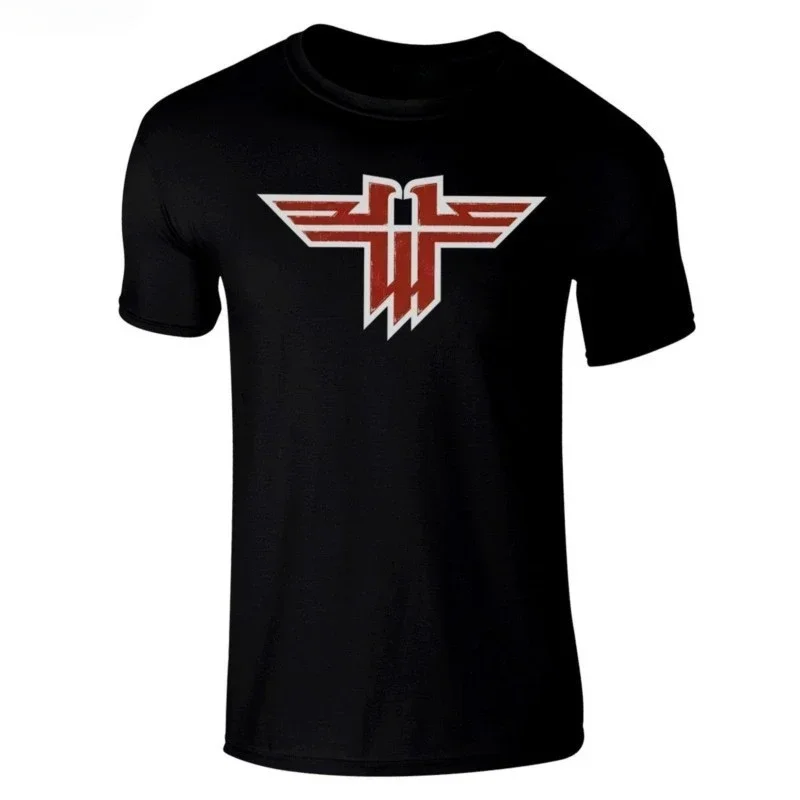 D Summer Wolfenstein super black regular fit T Shirt Cool Casual pride t shirt men Unisex tshirt
