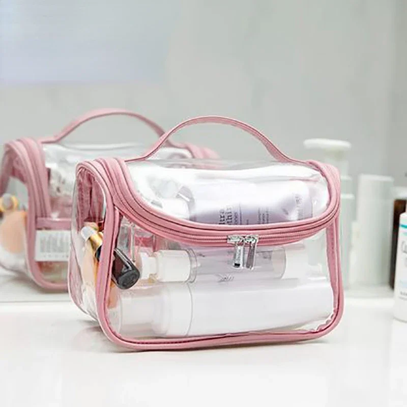 

Transparent Zipper Women Makeup Bag Cosmetic Bag Beauty Case Make Up Organizer Toiletry Storage Bags Travel Wash Pouch Neceser