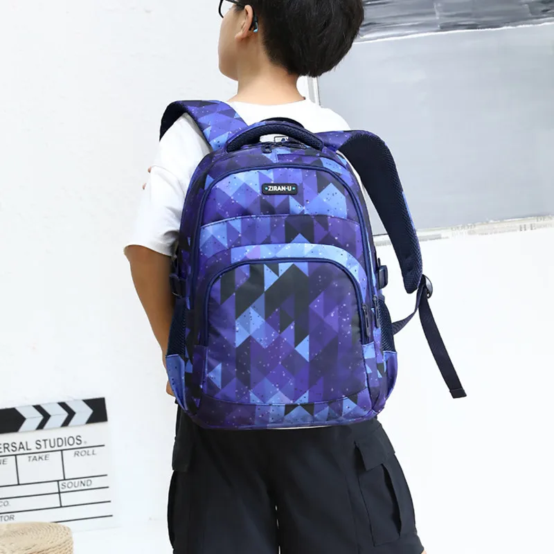 Creative Starry Sky Pupil Schoolbag Three-piece Backpack For Teenager Student School Rusksack Large Capacity Pack Handbag |