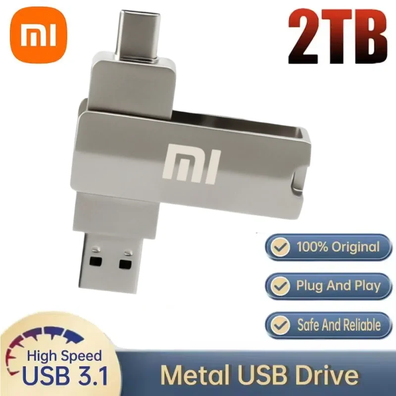 Xiaomi Super Mini USB Flash Drive 2TB 128GB 256GB Pendrive Водонепроницаемая карта памяти