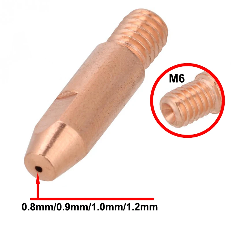 M6 * 28 мм медные контактные наконечники сварочные сопла для 24KD MIG/MAG 25AK сварочный