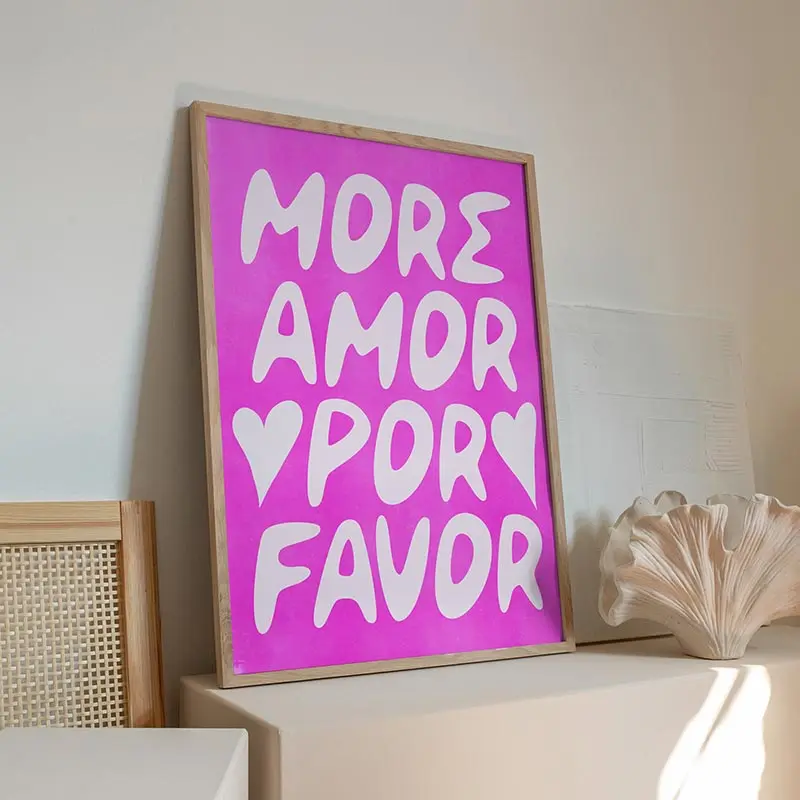 Плакат С Разноцветной Розой love Is A Way Of Be — Настенный Художественный Холст Принтом