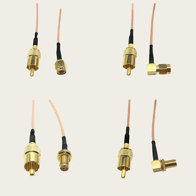 RG316 SMA штекер/гнездо к RCA штекер соединитель RG-316 радиочастотный