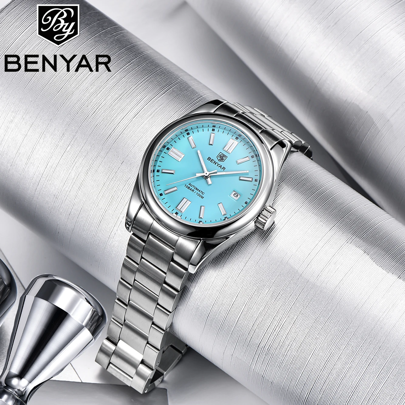 Benyar 2022 Men's Watch Luxury Automatic Men Mechanical Watch Top Brand Sapphire Glass Stainless Steel Sports Clock Reloj Hombre