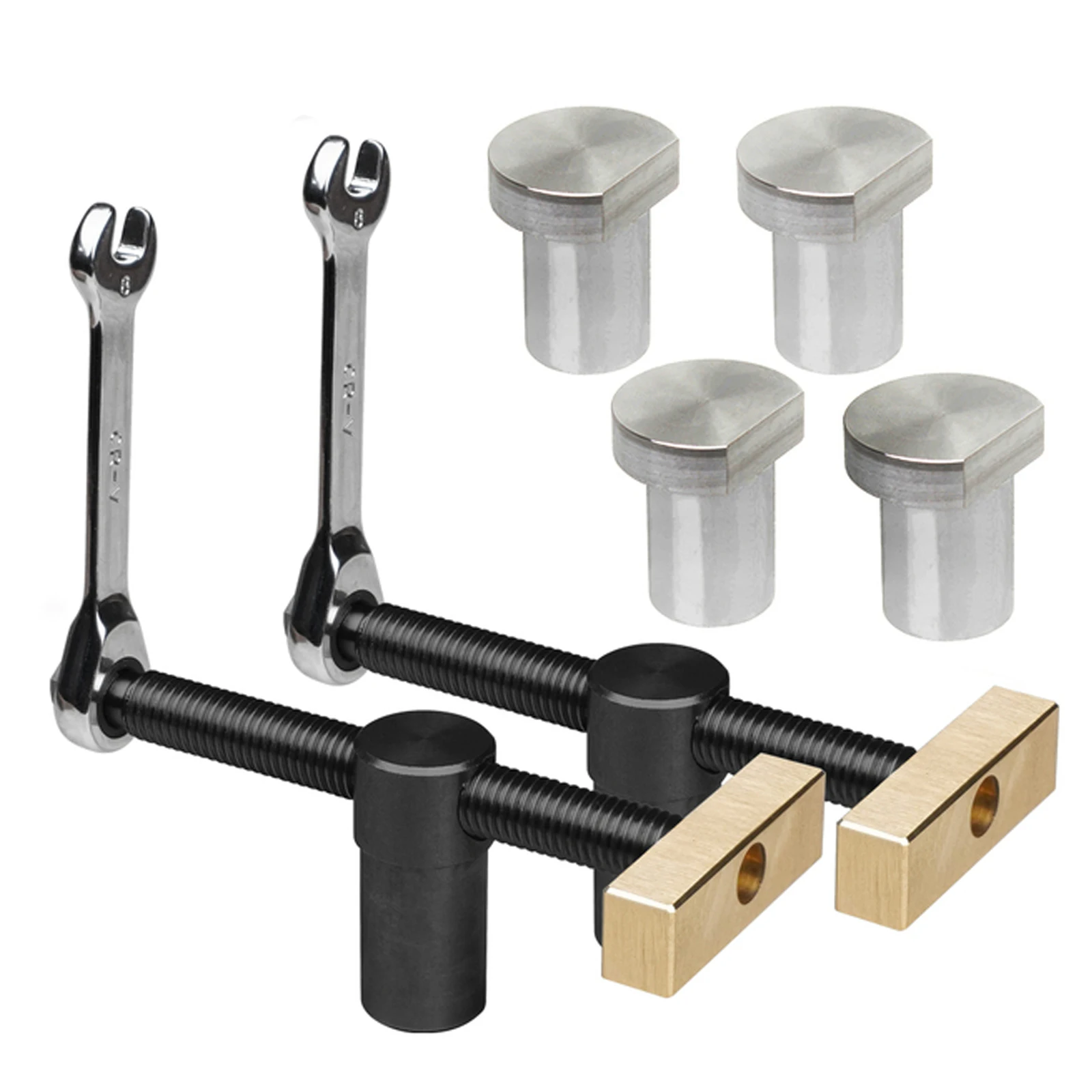 

Деревянные столярные тормоза для собак, вставленные в верстак, быстро закрепляют рукоятку латунного крепления 20 мм, столярные отверстия дл...