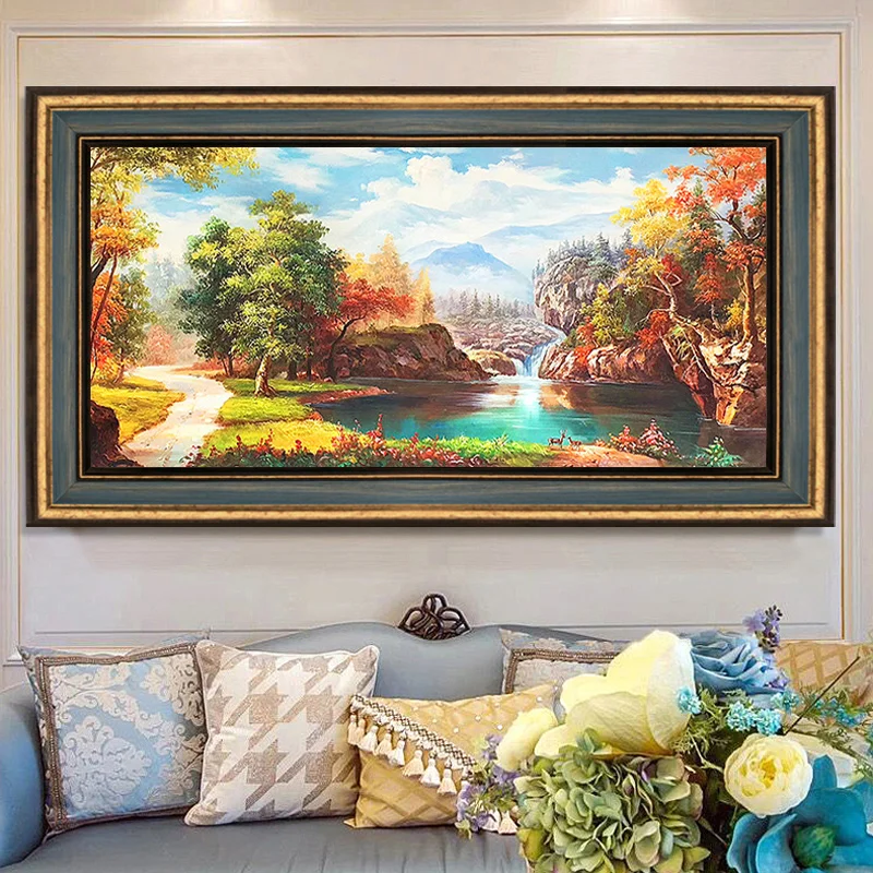 Vintage Painting Frame Wood DIY Painting Wall Art Frame Luxury Golden Picture Frame Wedding Souvenirs Marcos Cuadros Decor Home