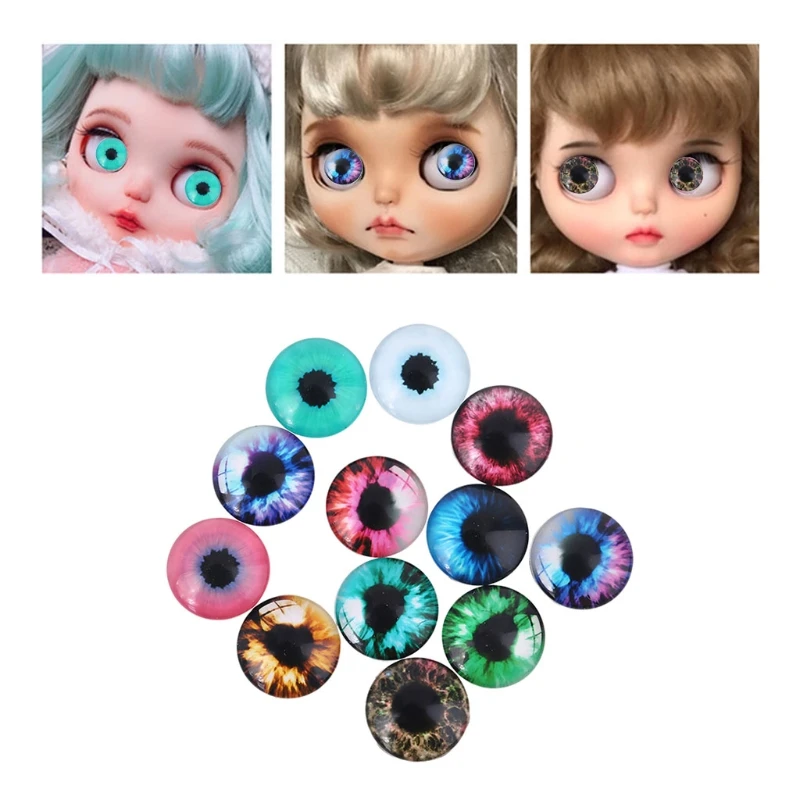 

20 шт., глаза для динозавров, 8/12/18 мм