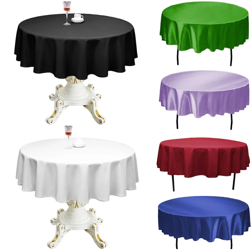 Stretcher Table Skirt Satin Table Cover For Dinner Party