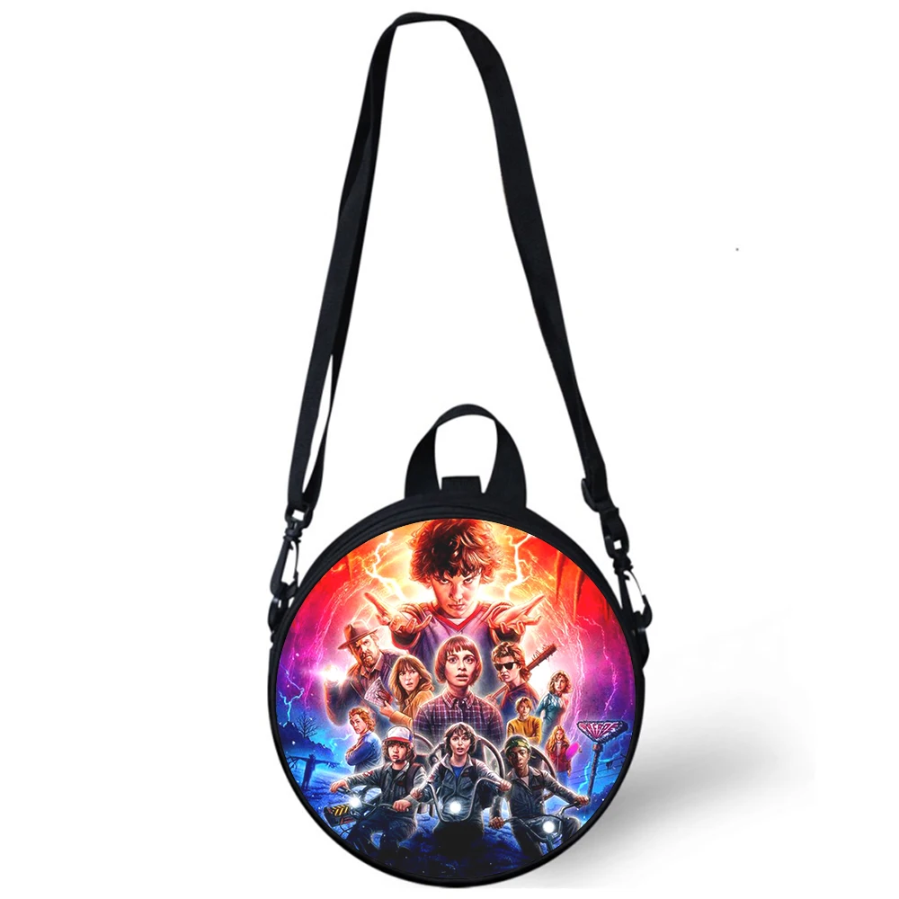 Stranger Things Child kindergarten Bag 3D Print Crossbody Shoulder Bags For School Women Mini Round Bagpacks Rugtas Bag