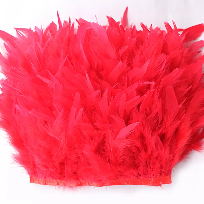 

10meters Fluffy Dyed Turkey Feather Decoration Trims Lace DIY Marabou Feathers For Crafts Skirt Dress Clothes Plumas 10-15CM