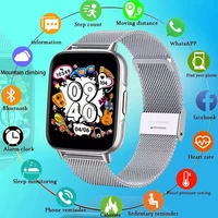 2022 new smart watch women 1 7 full touch screen custom dial anwser call watches men waterproof smartwatch for huawei xiaomi
