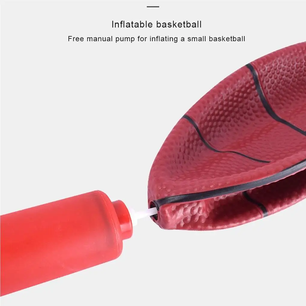 

Basketball Hoop Adjustable Basketball Toy Wear-resistant Goal Toys Colored Plastic Potable Sport Plaything for Outdoor