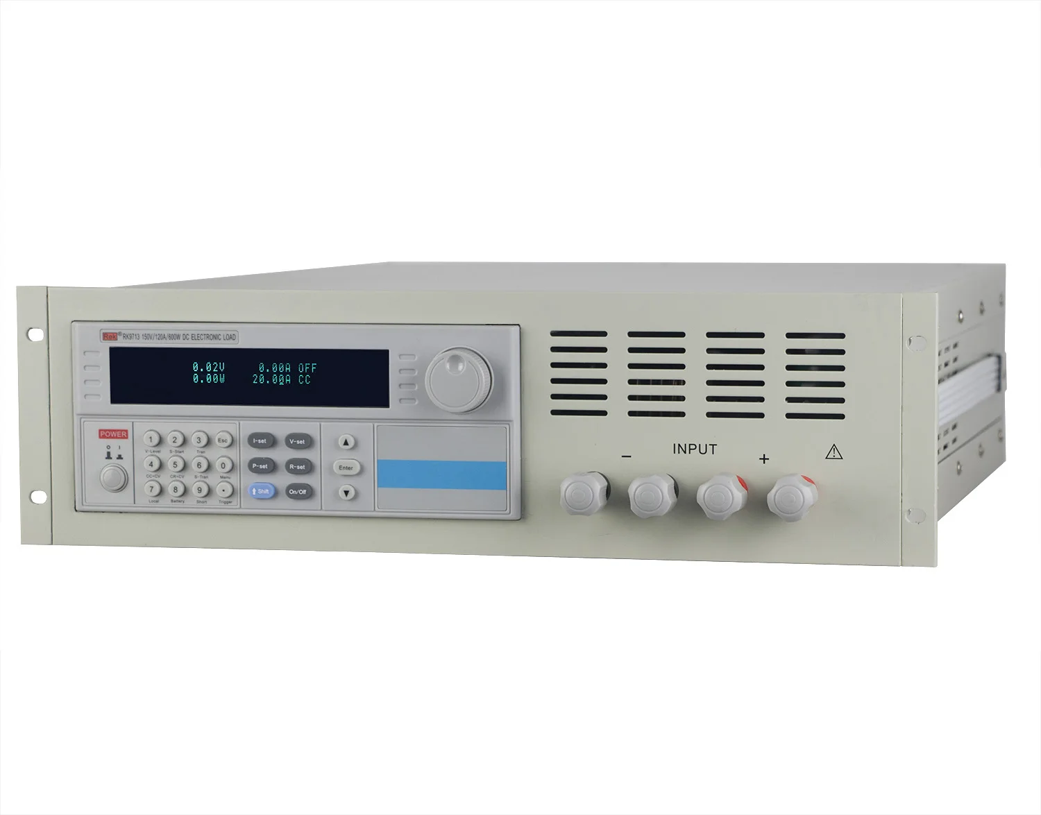 

Rek RK9713 (120A/150V/600W)/RK9713B(30A/500V/600W) programmable DC electronic load