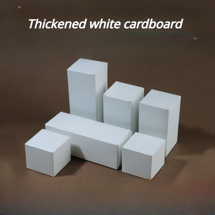 

Multiple White Cardboard Packaging Boxes Can Be Customized with Colorful Packaging Boxes, Square and Thickened Folding Paper Box