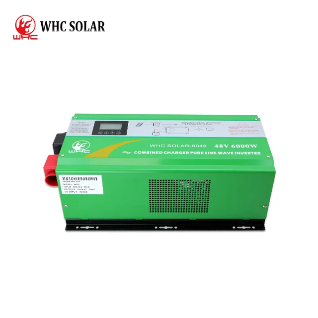 

WHC SOLAR 3Kva 5Kva 5Kw Inverter 5000W 6000W Power Pure Sine Wave Mppt Off Grid Tie Ac Hybrid Solar Inverter 12V 24V 48V