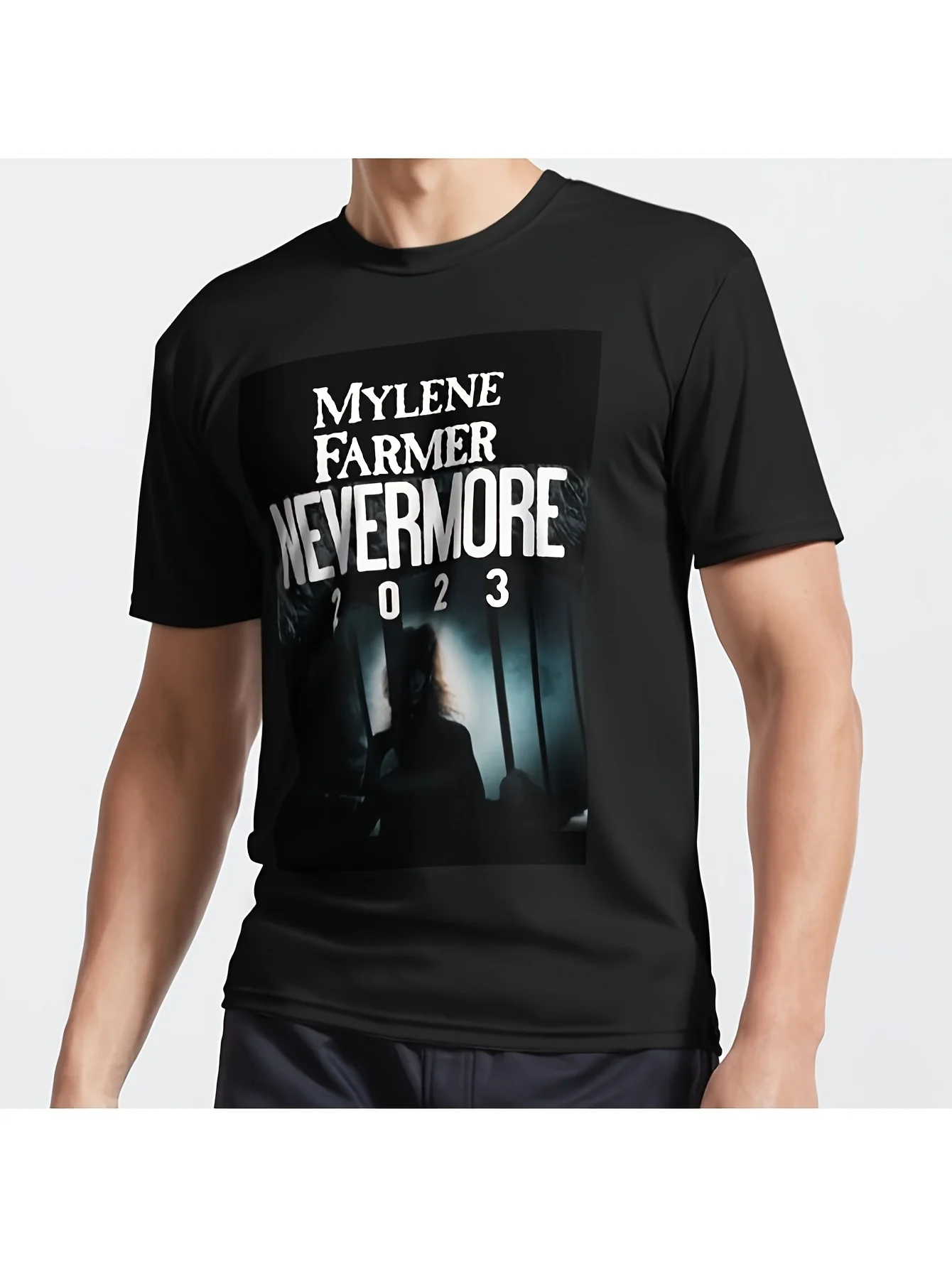 Фото MYLENE FARMER NEVERMORE 2023, забавная футболка с шутками, активная футболка, забавная футболка для мужчин, мужская одежда, предложения, подарок бойфренду №1