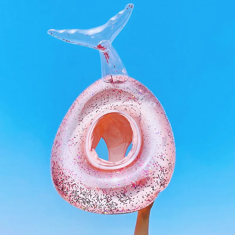 

Детское Надувное плавательное кольцо с блестками в виде Русалочки, плавающее кольцо для подмышек, детское сиденье, круг для купания, летняя детская игрушка для бассейна