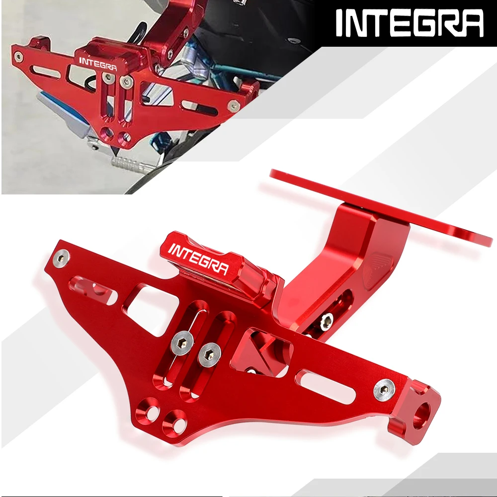 

Motorcycle Universal Rear Tail Tidy License Plate Holder Bracket LED Light For Honda Integra 2018 2019 2020 2021 2022 Allyear