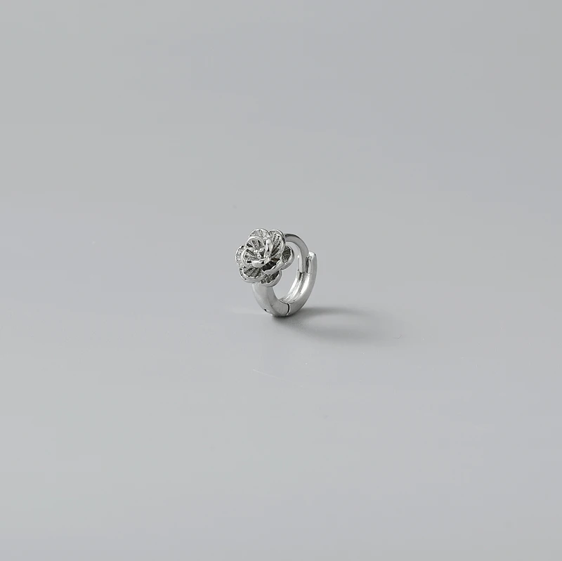  Изысканное маленькое кольцо для ушей с мини-розой простые и универсальные