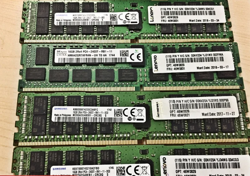 

RAM 46W0831 46W0829 00NV204 16G 2RX4 PC4-2400T server memory 1PCS