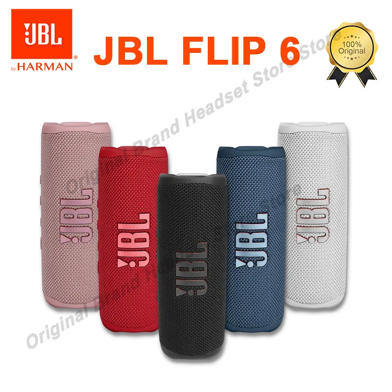 

Оригинальная Беспроводная Bluetooth-Колонка JBL FLIP 6, портативная IPX7 FLIP6 Водонепроницаемая уличная стереоколонка с басами и музыкой