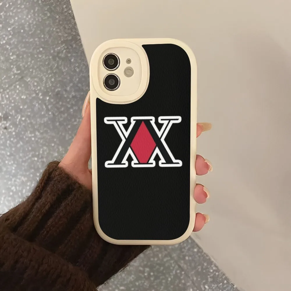 Чехол для телефона Anime Hunter X из жесткой кожи iPhone 14 13 12 Mini 11 Pro Max Xs Xr 7 8 Plus 6 6s