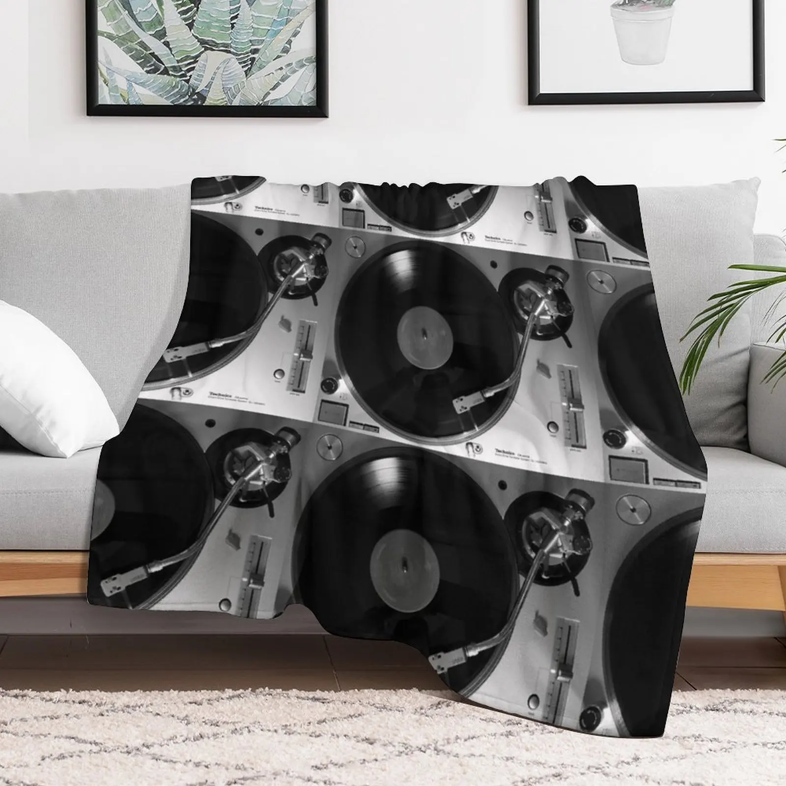 Фото Плед Technics SL-1200GR для проигрывателя винила, уютный плед из микрофибры для дома и спальни №2