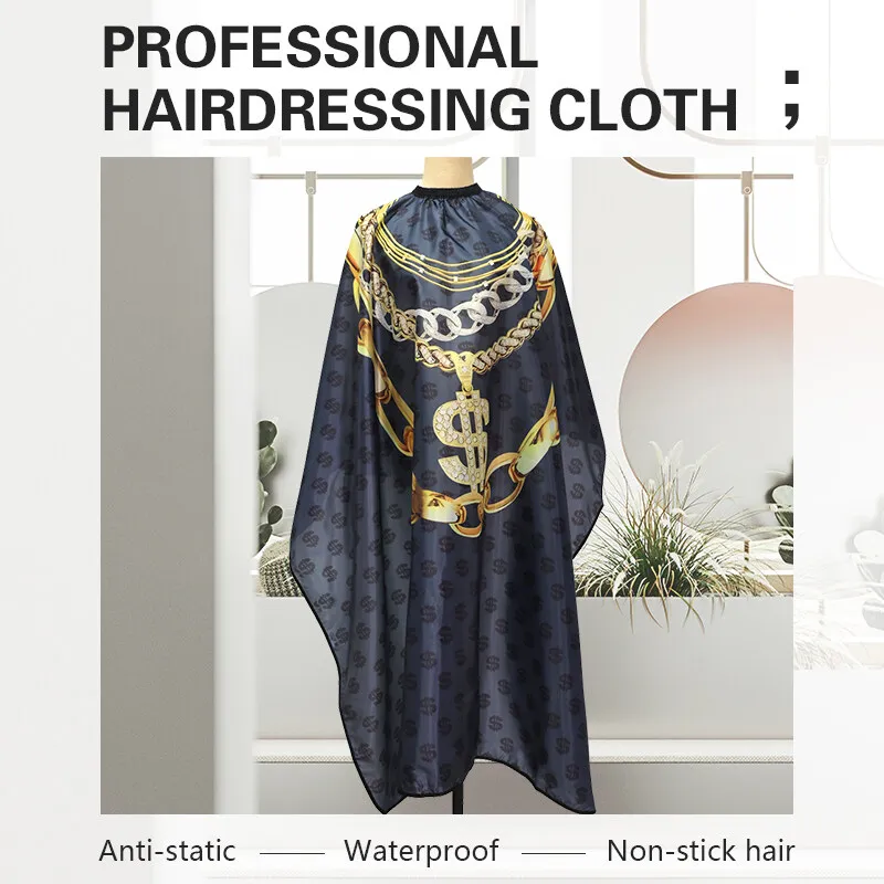 

New Barbershop Hairdressing Cape Cloth Hair-Cut Salon Protect Wrap Apron Waterproof Cutting Gown Hair Cloth Wholesale