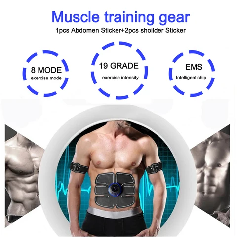 SANPKON EMS стимулятор мышц ABS черный