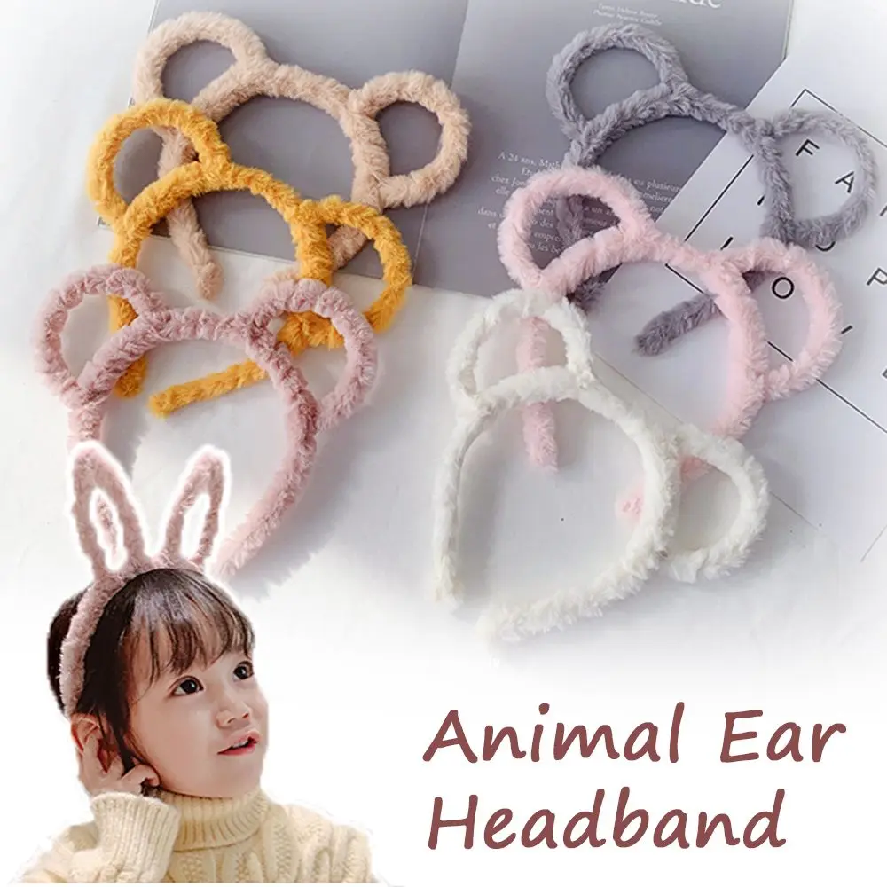 

Women Christmas Girls Rabbit Ears Cartoon Bear Ears Hair Hoop Headwear Head Band Hairband