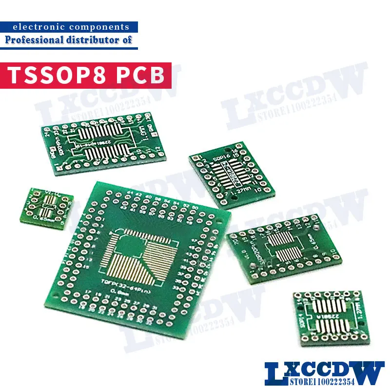 

100 шт., переводная плата TSSOP8 SSOP8 SOP8 SOP-8 SOP SMD К DIP8