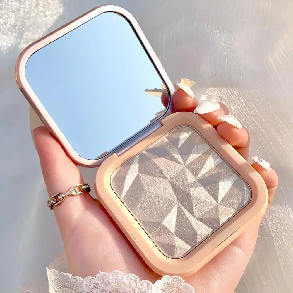 

Gold Pink White Diamond Highlighter Powder Glitter Palette Shimmer Face High Color Contour Single Makeup Brighten Powder Gl N1T2