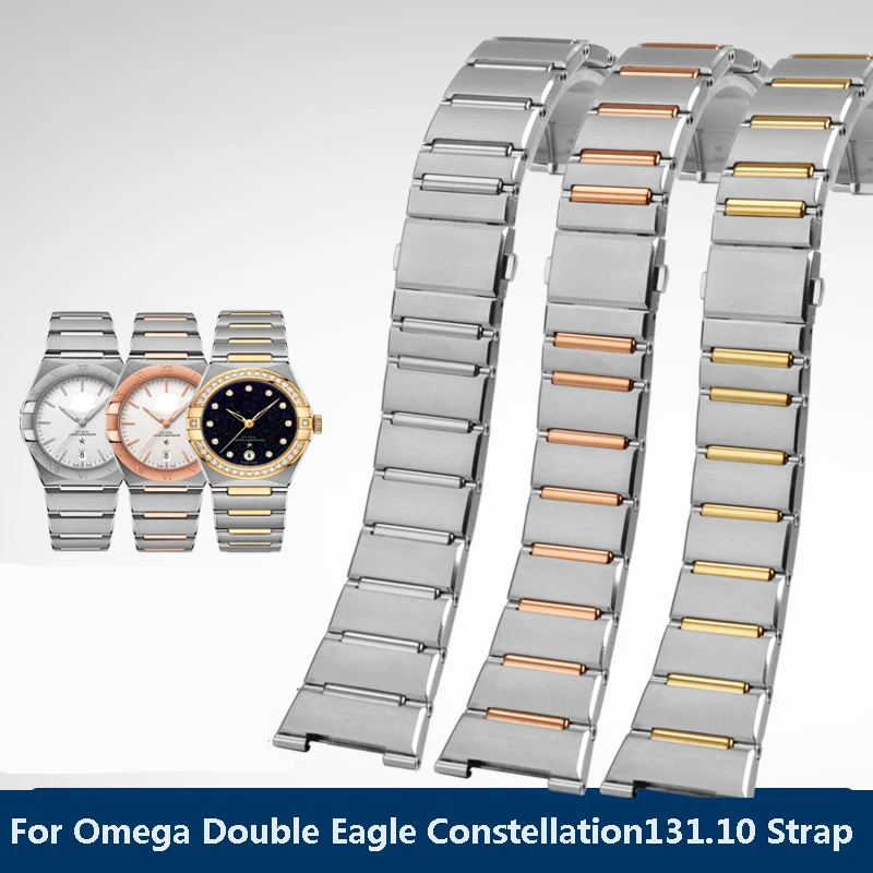 

Ремешок из нержавеющей стали для часов Omega Constellation Манхэттен 131,10 131,23 131,33, ремешок для часов 41 мм, мужской браслет 25 мм * 9 мм