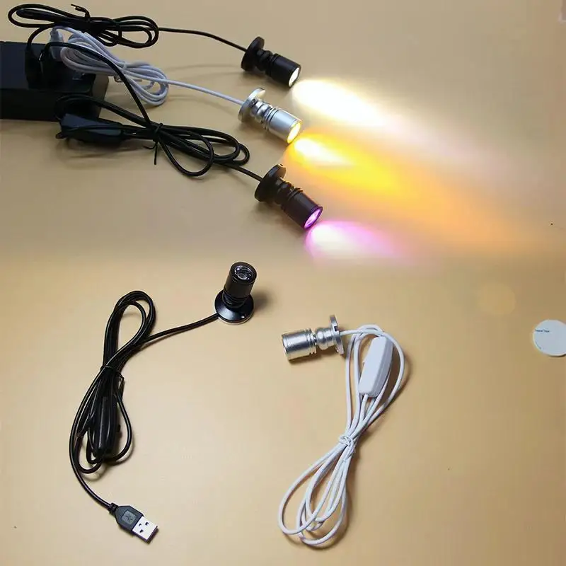 C2 LED USB 5 В 3 Вт светодиодный точечный светильник для поверхностного монтажа
