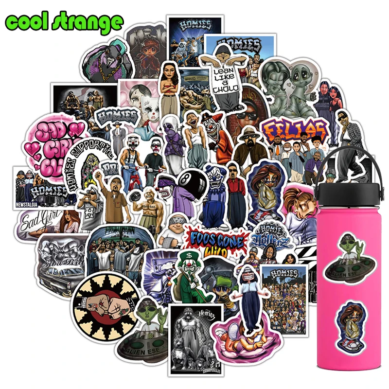 

10/30/50pcs/pack American Rap Homies Decal Cool Stickers For Motorcycle Notebook Computer Car Laptop Refrigerator Phone Trunk