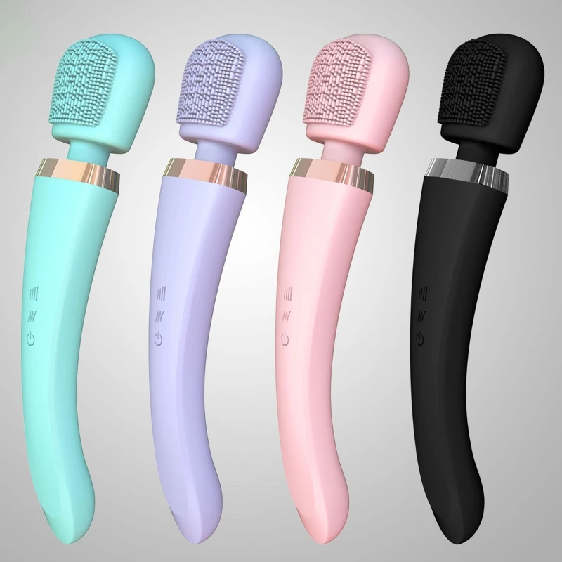

8 Frequency 20 Speed Vibration Modes Quiet Portable Handheld Rechargeable Bath Brush Massager Cordless Stimulator Drop Shipping