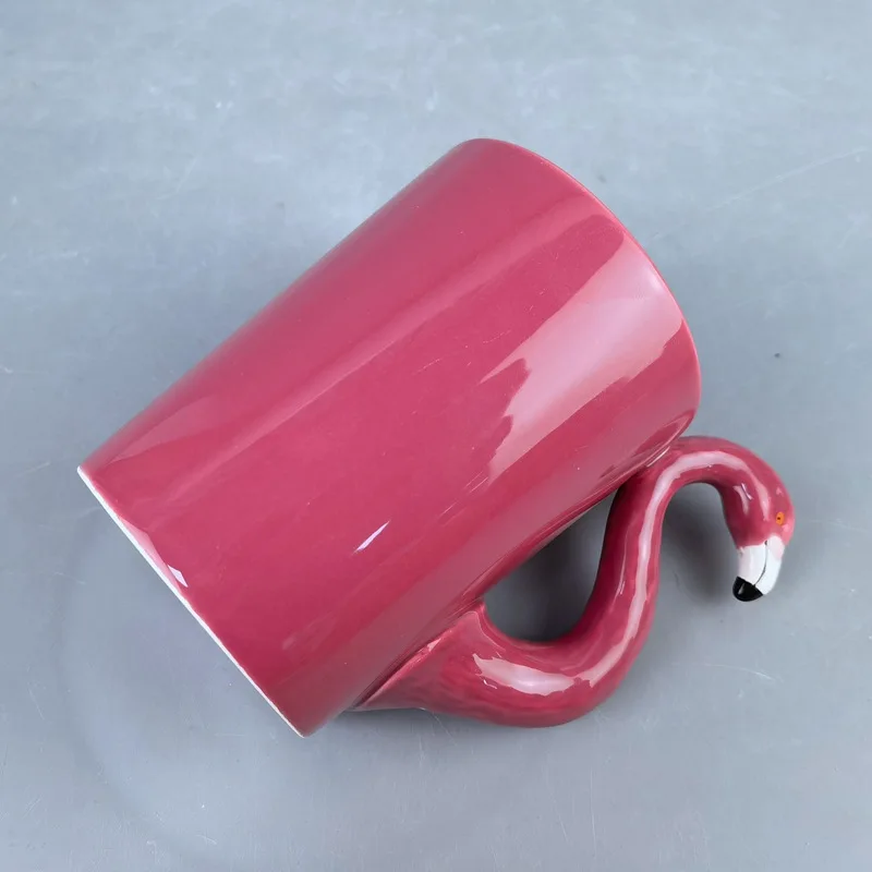 Персонализированная кружка с фламинго Подарочная для влюбленных керамическая