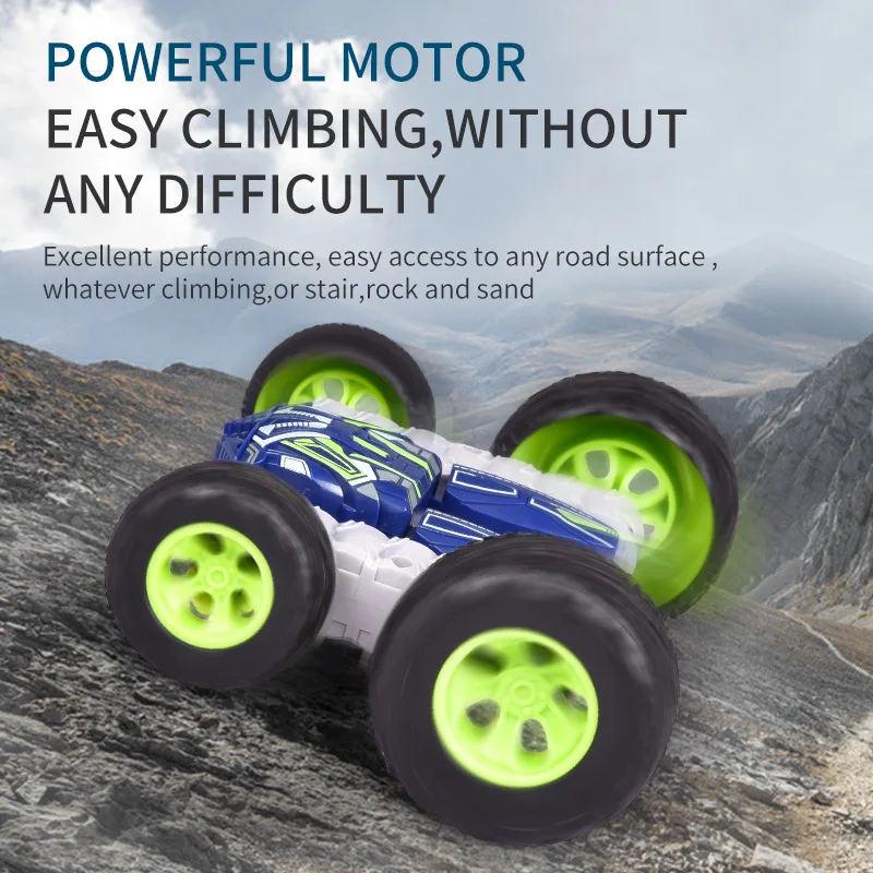 Мини Fancy Rolling Car 2.4G пульт дистанционного управления крутые трюки Flip 360 ° стоя