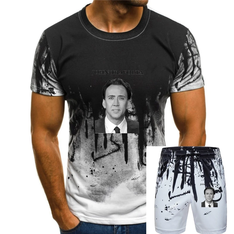 

Nicolas Cage Face Off T-Shirt MenWomenFunny New Cotton Tee S-3XL
