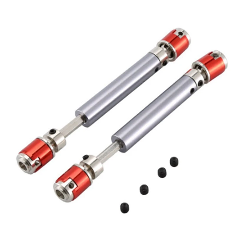 

Metal Drive Shaft 108-138Mm Telescopic Drive Shaft Upgrade Kits For 1/10 SCX10 RC4WD D90 90046 RC Crawler Car 2PCS