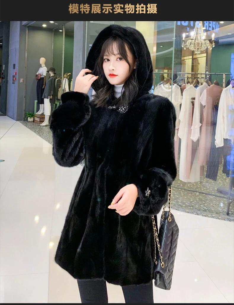 Enlarge Top Fashion Women's Winter Coats Super Hot Winter Women's Coat Fur Thick Winter Office Lady Other Fur Yes Real Fur Overcoat