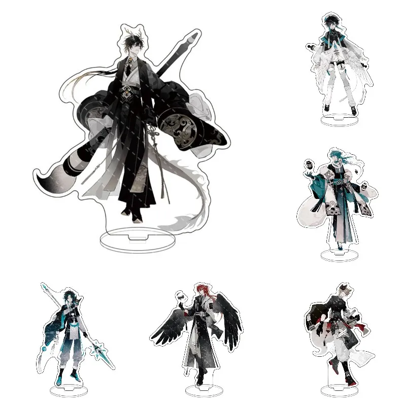 

Popular Anime Genshin Impact Venti Cosplay Stand Acrylic Figure Zhongli Tartaglia Model Plate Toy Desk Decoration Prop Fans Gift