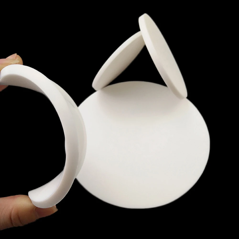 1pcs 20mm-184mm Round Silicone Rubber Sheet Black/White Anti-Slip Seal Gasket Damper Pad High Temperature Resistance - купить по