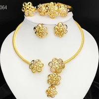 african jewelry set dubai necklace earrings for women nigerian gold plated fine jewelry free shipping