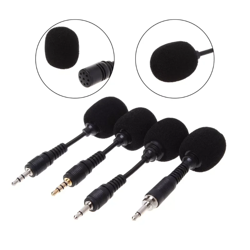 

New in Mobile phone Mini 3.5mm Interface Flexible Microphone Stereo For iPhone